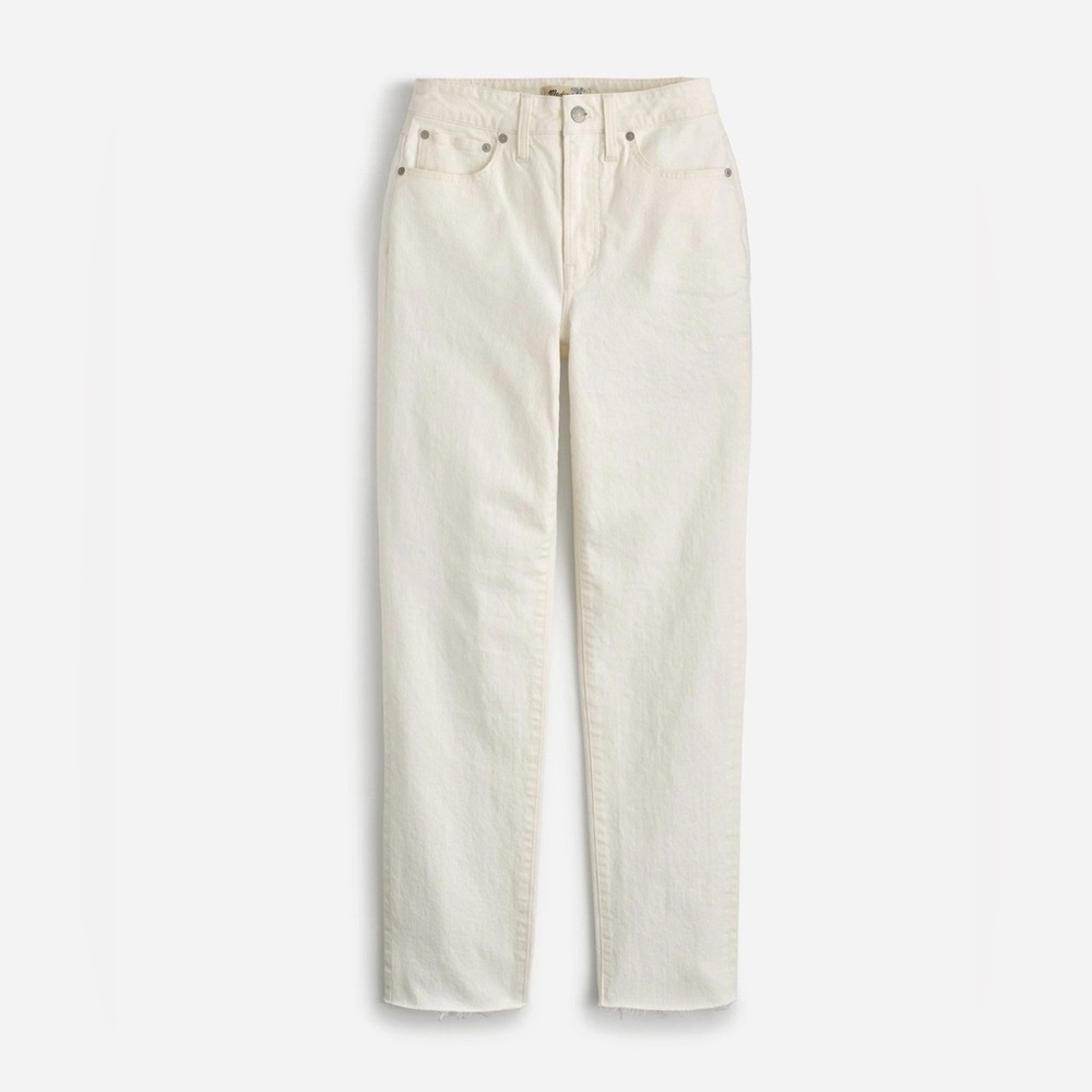 Madewell The Petite Curvy Perfect Vintage‎ Jean White Denim NWT Size 24P